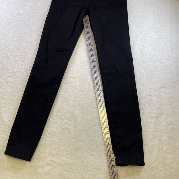 Old Navy Rockstar Super Skinny Mid Rise Black Stretch Denim Jeans Size 6 - Picture 7 of 11